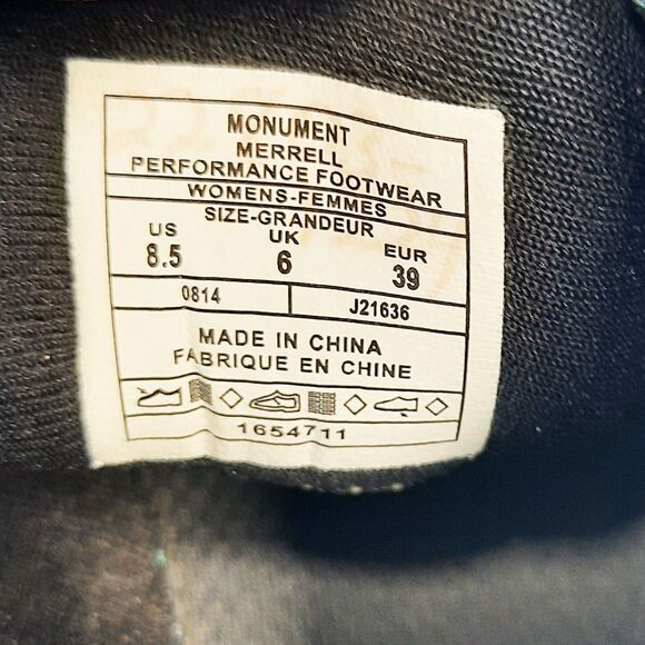 Merrell Gray and Yellow Athletic Shoes - Picture 9 of 9